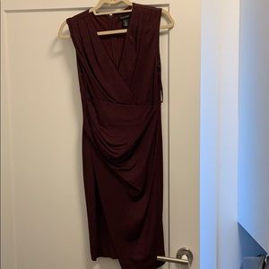White House Black Market Wine Dress Size 6